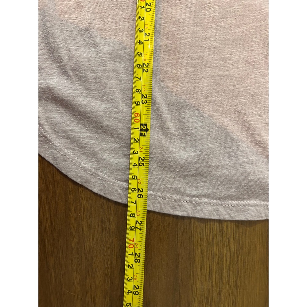 Soft Mauve Effortless V-Neck Top Womens XL Short Sleeve Tee - Picture 5 of 8